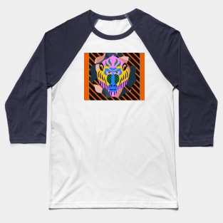 vibrant colorful lion illustration Baseball T-Shirt